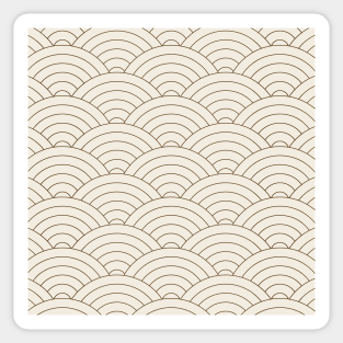 Waves (Cream) Sticker